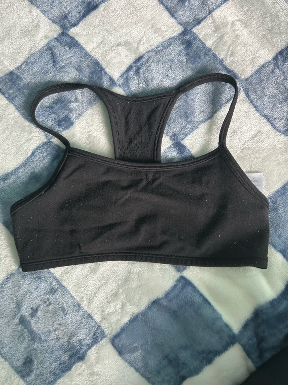Ivivva Black Racerback Sports Bra with Thin Straps